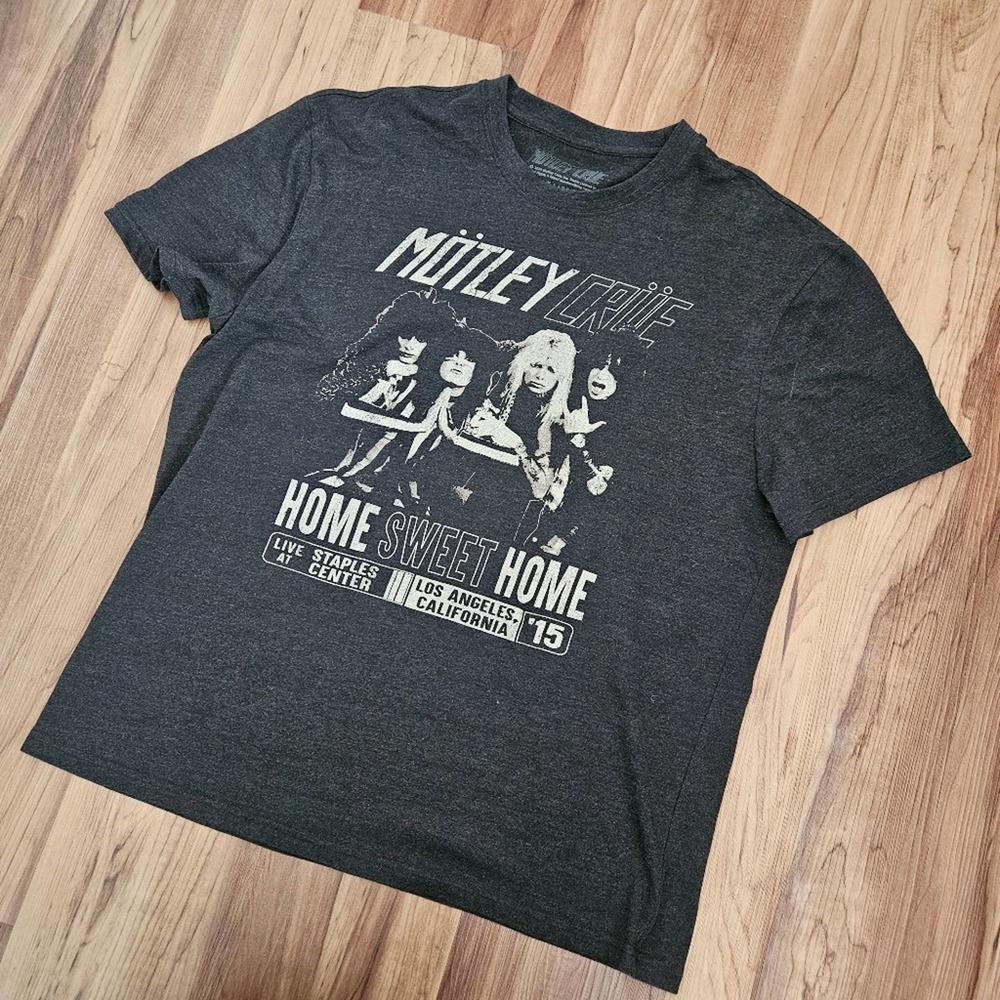 Motley Crue Shirt Band Tee Short Sleeve XL Crew Neck Mens